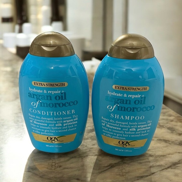 OGX Hydrate & Repair Argan Oil of Morocco Shampoo + Conditioner Bundle Lot Set - Picture 1 of 2
